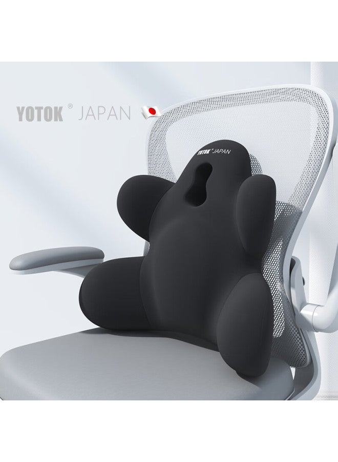Youtengyouju Yotok (japan) Genuine Office Lumbar Support Cushion, Back Support, Waist Protection For Long Sitting At Work, Back Support Device - Image 3