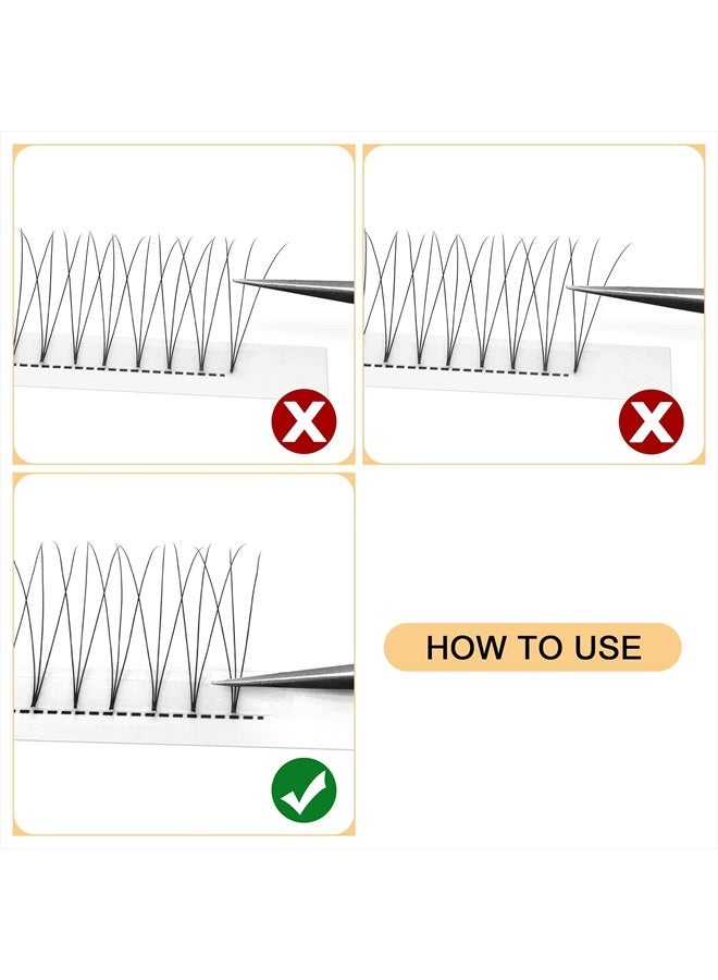 QUEWEL Volume Lash Extensions 3D 0.10mm C Curl Mix-8-15mm Short Stem Premade Fans Soft|Optinal 3D|4D|5D|6D|7D|8D 0.07/0.10mm C/D 8-20mm Mix-9-16mm 12-15mm 8-15mm|(3D 0.10C MIX8-15) - Image 4