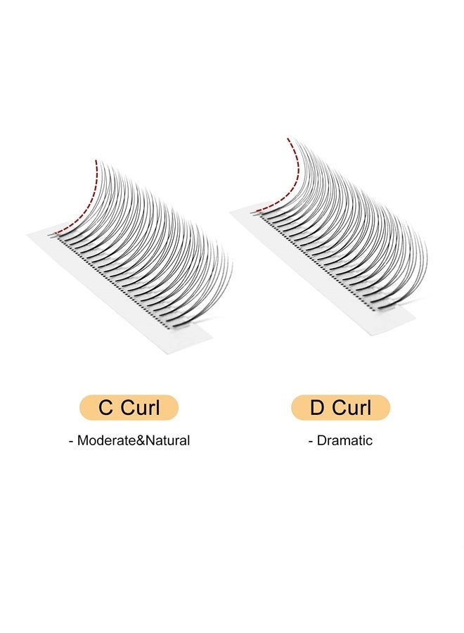 QUEWEL Volume Lash Extensions 3D 0.10mm C Curl Mix-8-15mm Short Stem Premade Fans Soft|Optinal 3D|4D|5D|6D|7D|8D 0.07/0.10mm C/D 8-20mm Mix-9-16mm 12-15mm 8-15mm|(3D 0.10C MIX8-15) - Image 2