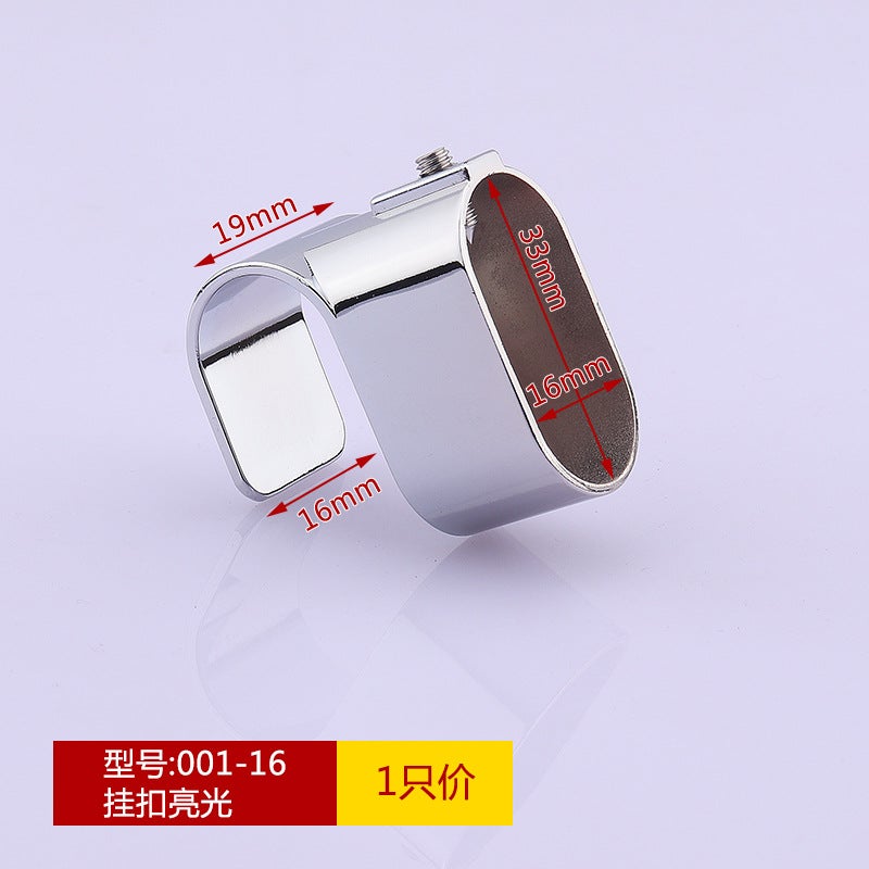 Wardrobe Accessories Clothes Rail Corner Flange Seat Multi-Style Thickeneded Alloy Corner Clothes Support Top-Mounted Hanging Clothes Pass Seat - Image 1