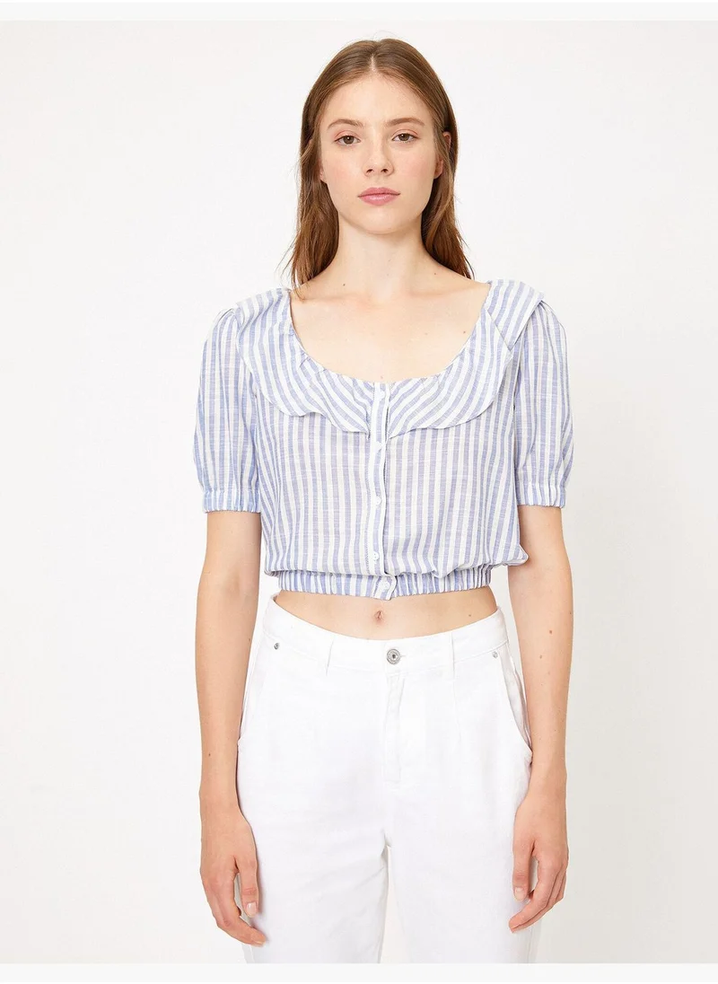 كوتون Striped Blouse