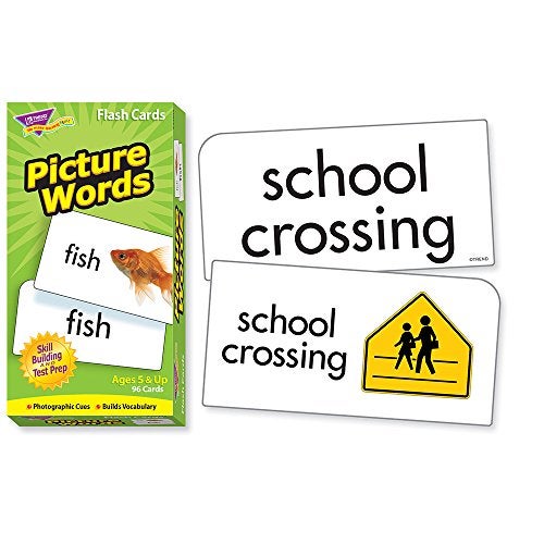 Trend Enterprises: Picture Words Skill Drill Flash Cards, Content-Rich Self-Checking Cards to Practice and Master, Great for Skill Building, 96 Cards Included, Ages 5 and Up - Image 2