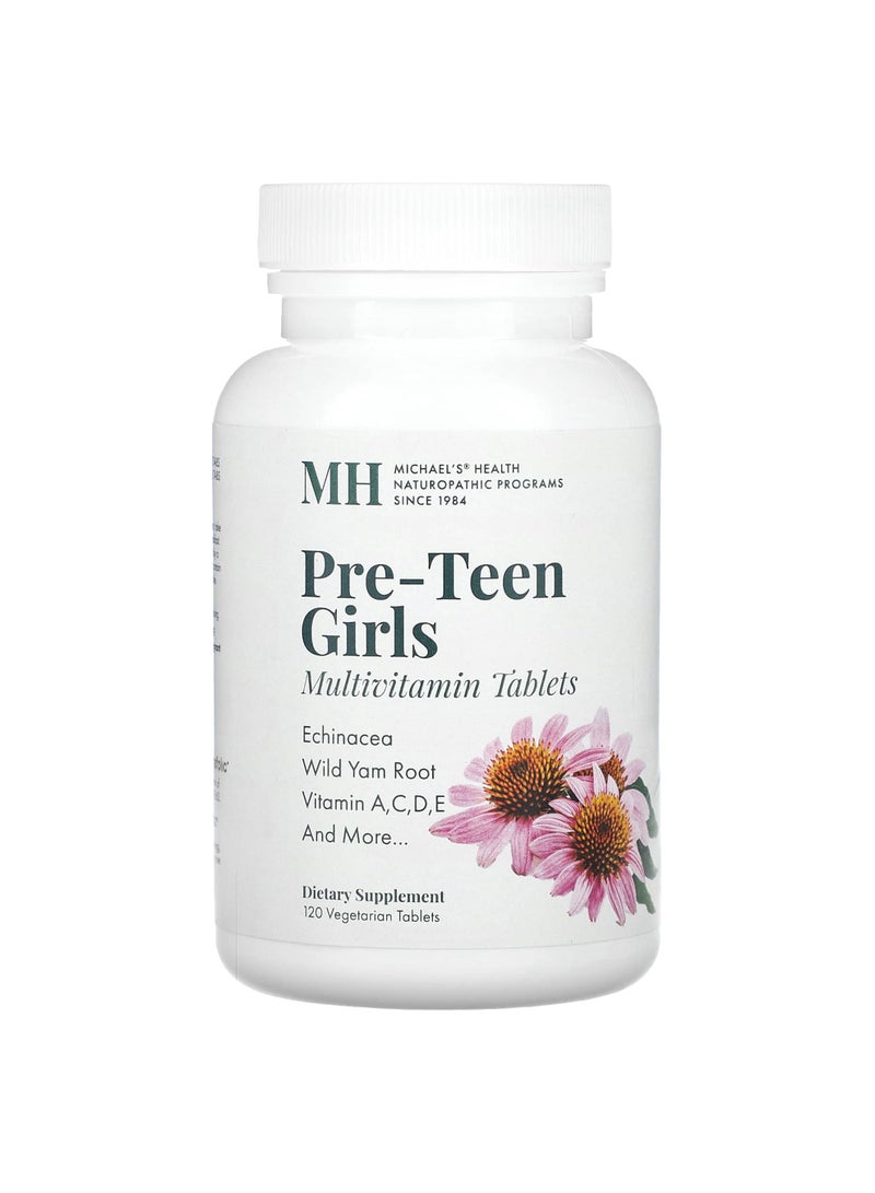 Pre-Teen Girls, Multivitamin , 120 Vegetarian Tablets