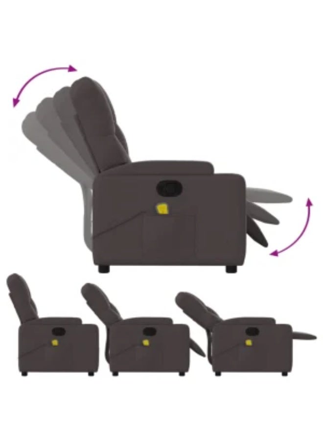 فيداكسل كرسي تدليك قابل للإمالة من فيدا إكس إل، قماش بني داكن - Image 4