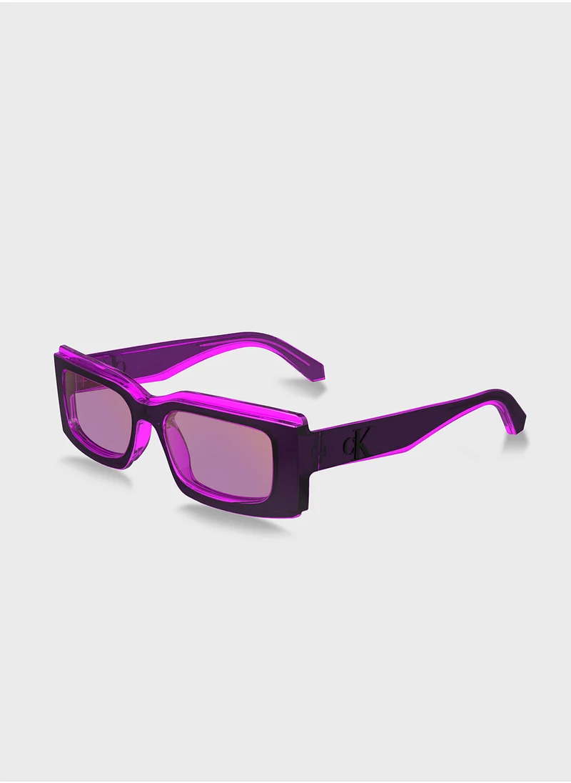 كالفن كلاين جينز Modified Rectangle Sunglasses