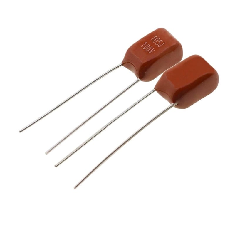 10 قطعة 1 ميكروفاراد 100 فولت مكثف فيلم بولي بروبيلين CBB 5 مم تباعد 105J - Image 1