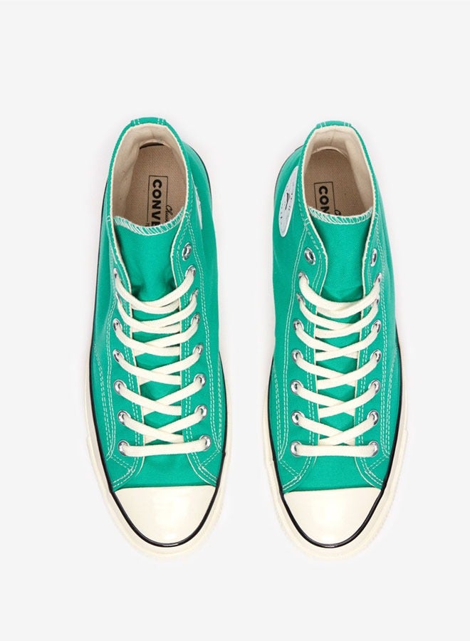 كونفرس حذاء رياضي تشاك تايلور أول ستار ليفت كلين للجنسين أخضر عالي القمة - Image 1