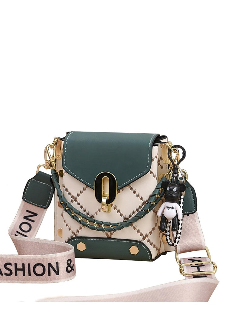 SYOSI Crossbody Bag, Fashion Handbag, Shoulder Bag Exude A Fashionable Temperament, Fashion Forward Women Style (Green) - Image 1
