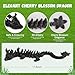 Outgoto 3D Printed Cherry Blossom Dragon 118in Realistic Articulated Dragon Fidget Toy Desk Dcor and Collectible Obsidian Bloom - Image 4