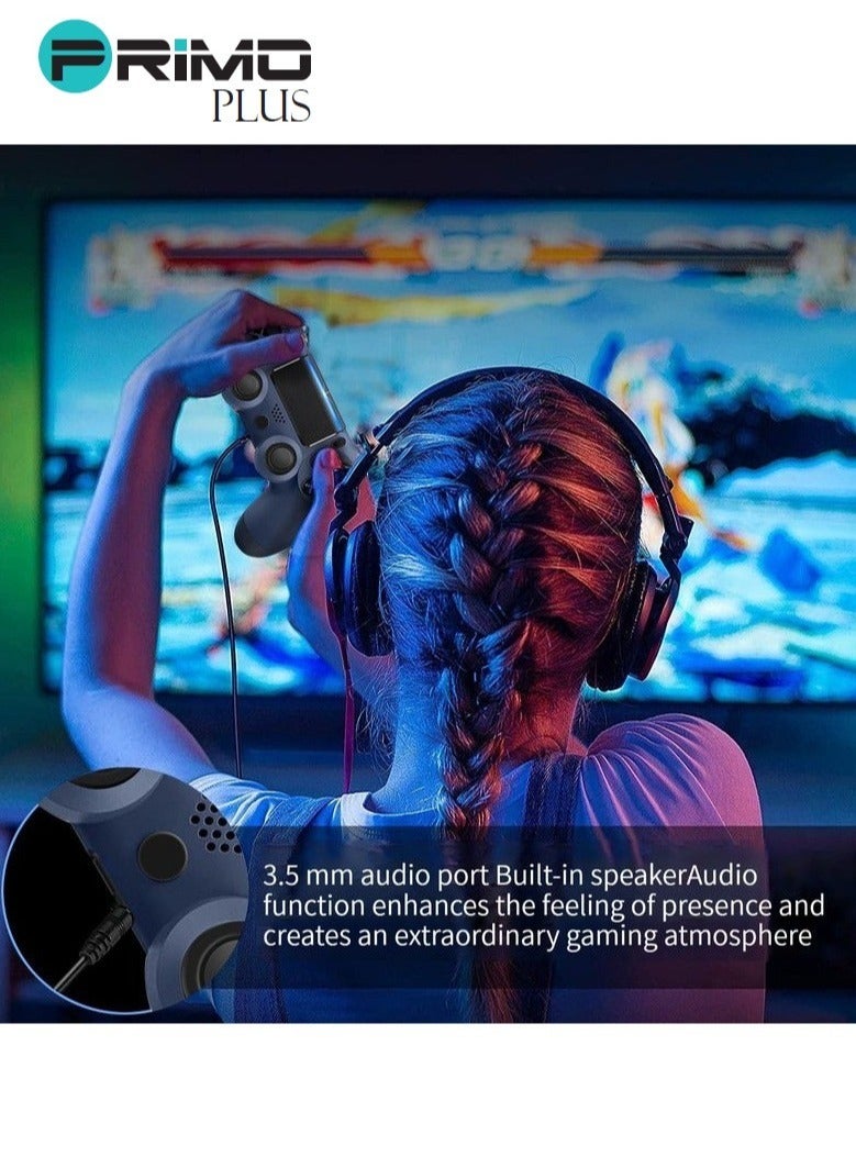 بريمو بلس وحدة تحكم لاسلكية , ذراع تحكم لاسلكي لجهاز الألعاب P4 أزرق غامق - Image 5