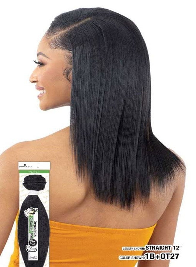 Shake-N-Go Shake N Go Freetress New Concept Floor Bundle Hair ORGANIQUE STRAIGHT 10'' (1 JET BLACK) - Image 3