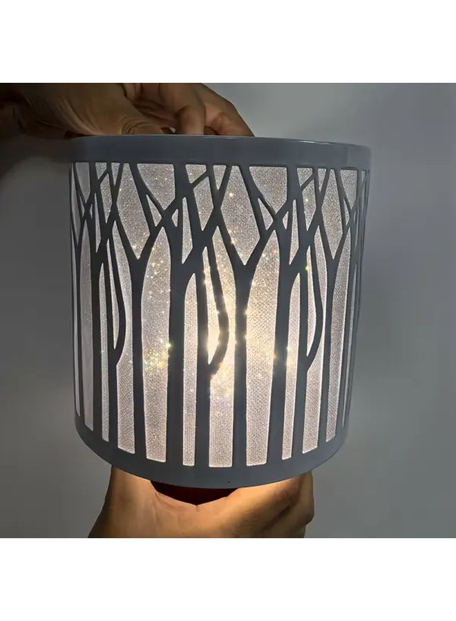 Vintage Iron Lampshade With Geometric Cutouts For Living Room Ceiling Ambiance Trees Style Handcrafted Decorative High Quality Finish - Image 2