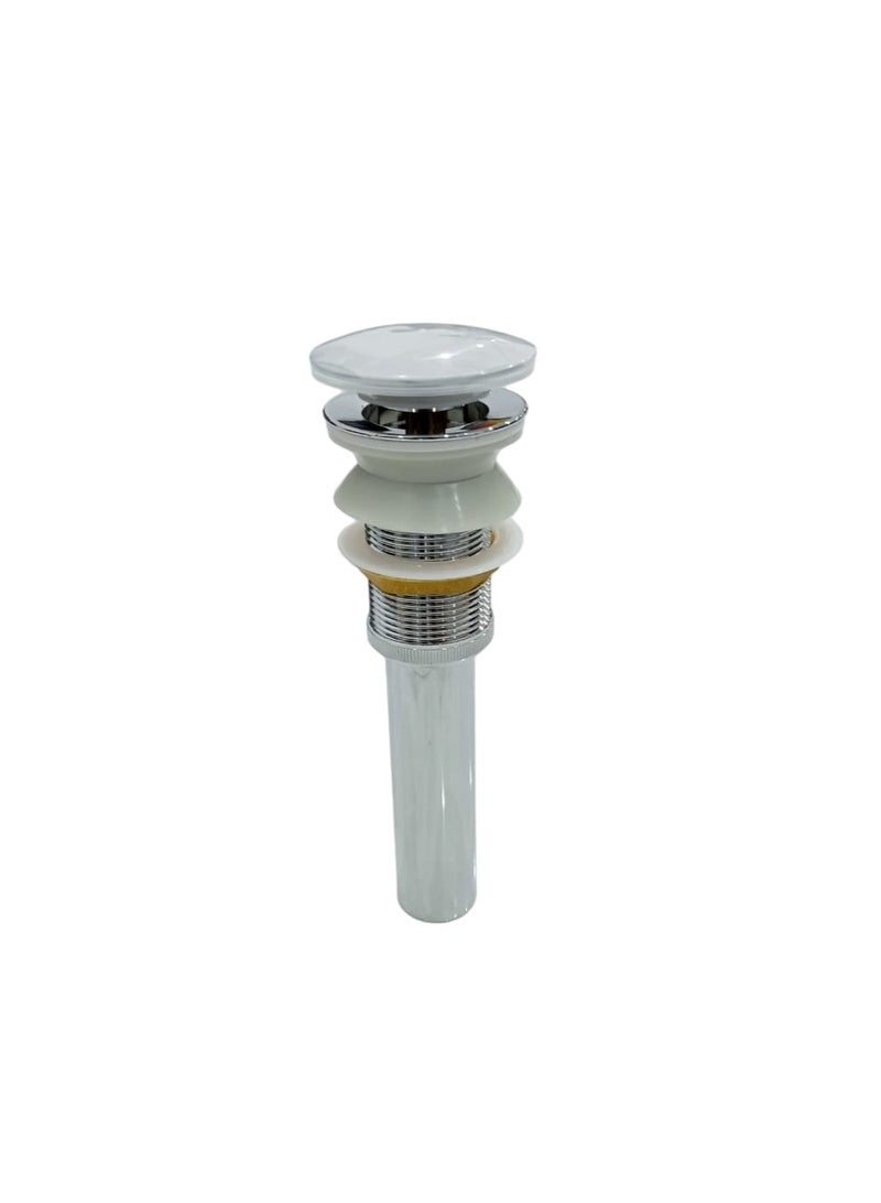 "Pop-Up Bathroom Sink Drain Without Overflow | Vessel Sink Vanity Lavatory Stopper" - Image 1