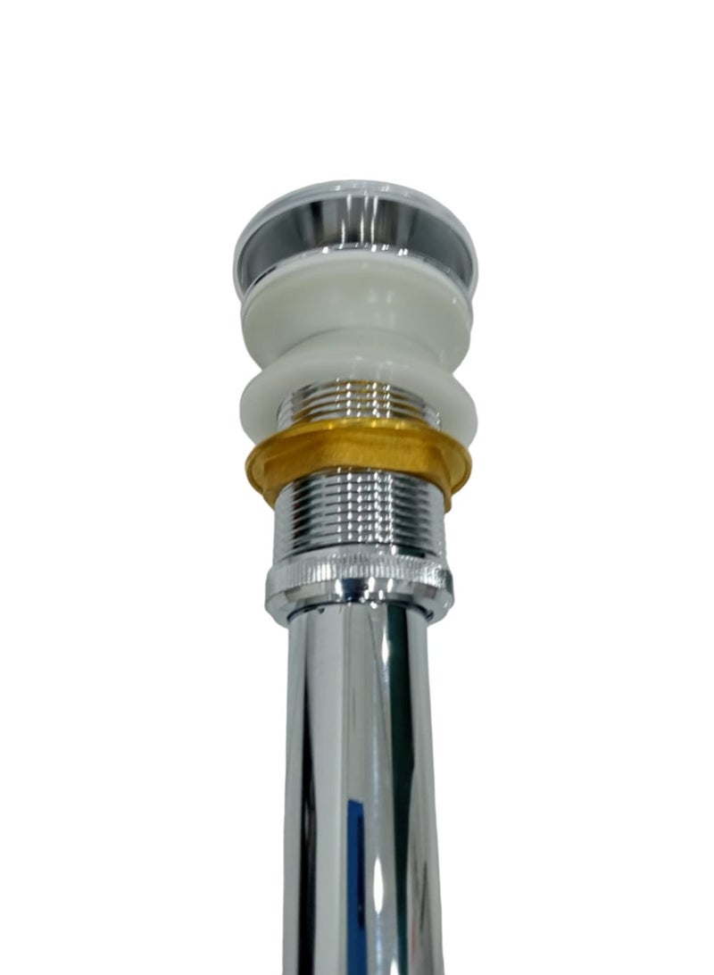 "Pop-Up Bathroom Sink Drain Without Overflow | Vessel Sink Vanity Lavatory Stopper" - Image 3
