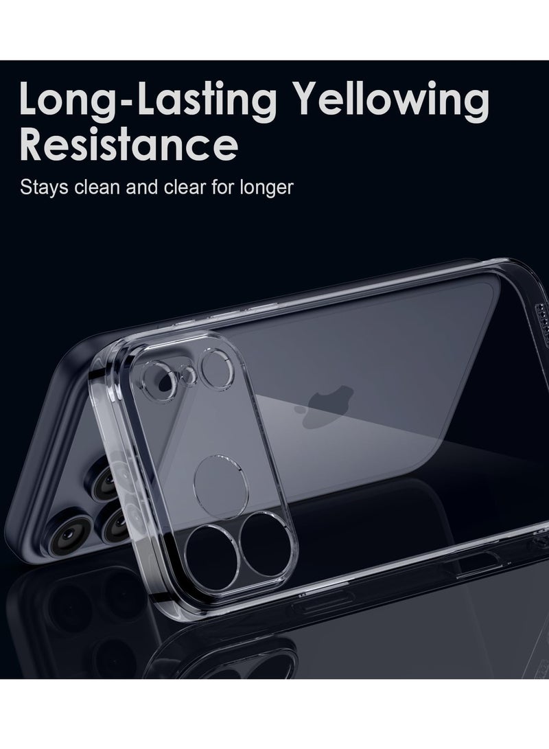 بورتوني جراب iPhone 17 Pro Max شفاف، نحيف مقاوم للخدش ومضاد للسقوط، جراب iPhone 17 Pro Max واقي مقاوم للصدمات لهاتف iPhone 17 Pro Max مقاس 6.9 بوصة - Image 2