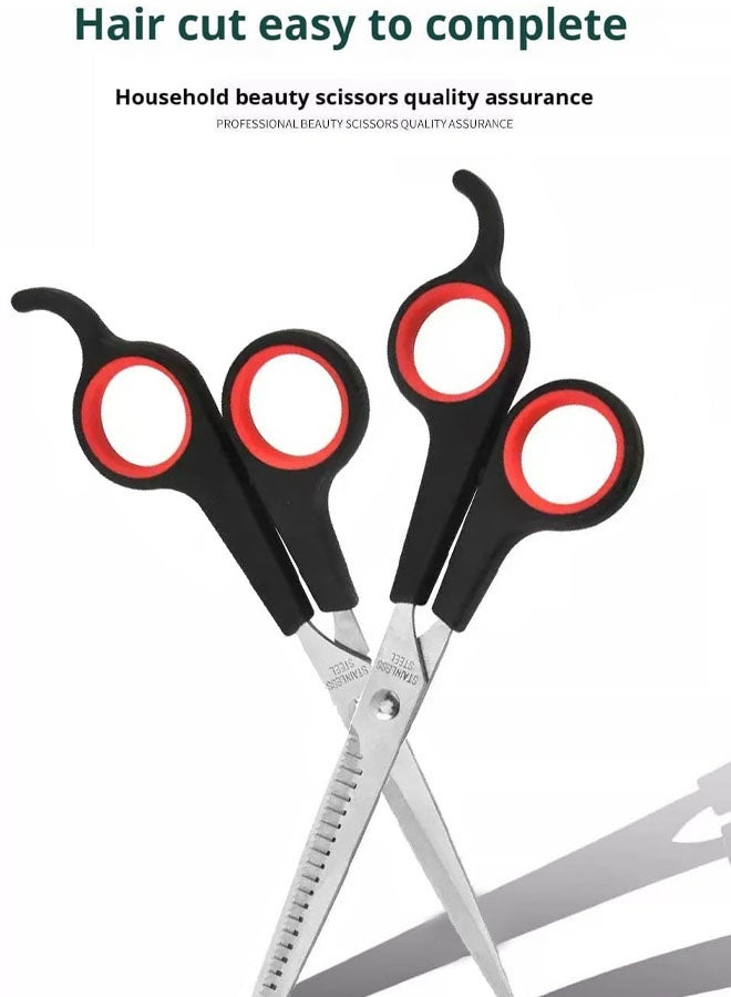 3 Pack Hair Scissors for all Hair Types, Hair Cutting Scissors & Thinning Shear Set with Comb Set, Suitable for Hairdressers, Barbers, Professionals, Personal Use - Image 4