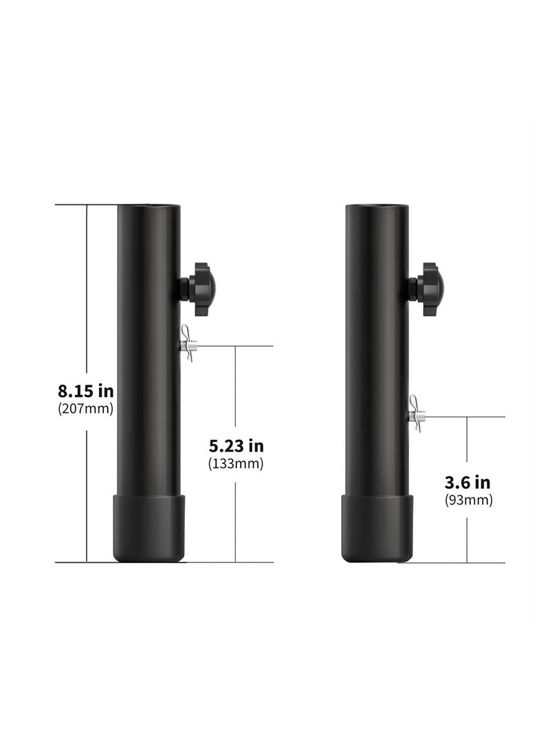 NIBEMINENT Table Leg Extenders for Folding Tables, 4 Pack Risers Height Extenders, Metal Extensions Straight and Bent Legs Improving Your Back Pain - Image 4