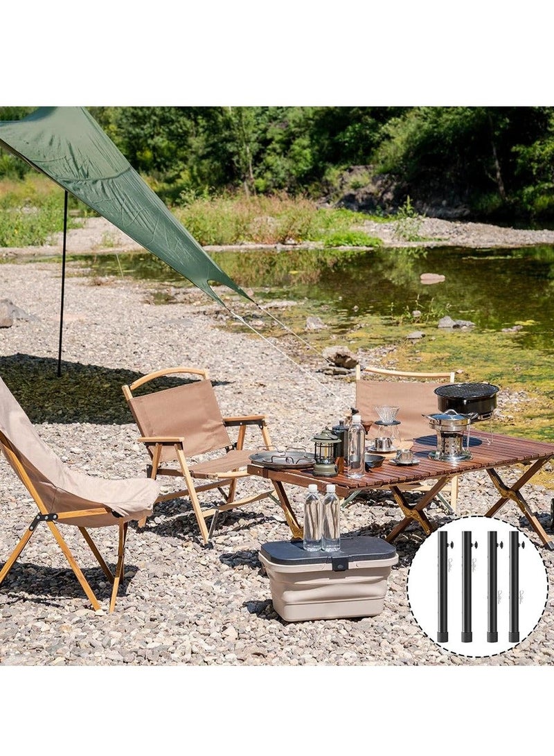 NIBEMINENT Table Leg Extenders for Folding Tables, 4 Pack Risers Height Extenders, Metal Extensions Straight and Bent Legs Improving Your Back Pain - Image 5