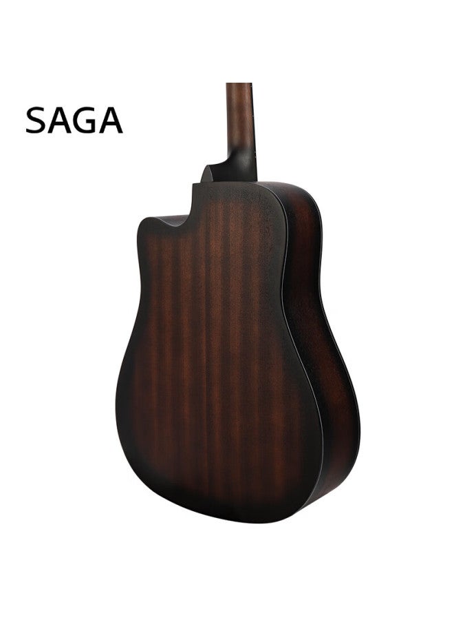 Saga Spruce Wood Sf600cw Desert Color Entry-level Acoustic Guitar, 41-inch Guitar, Recommended For Beginners, Gift Package Included, Teaching Material - Image 4