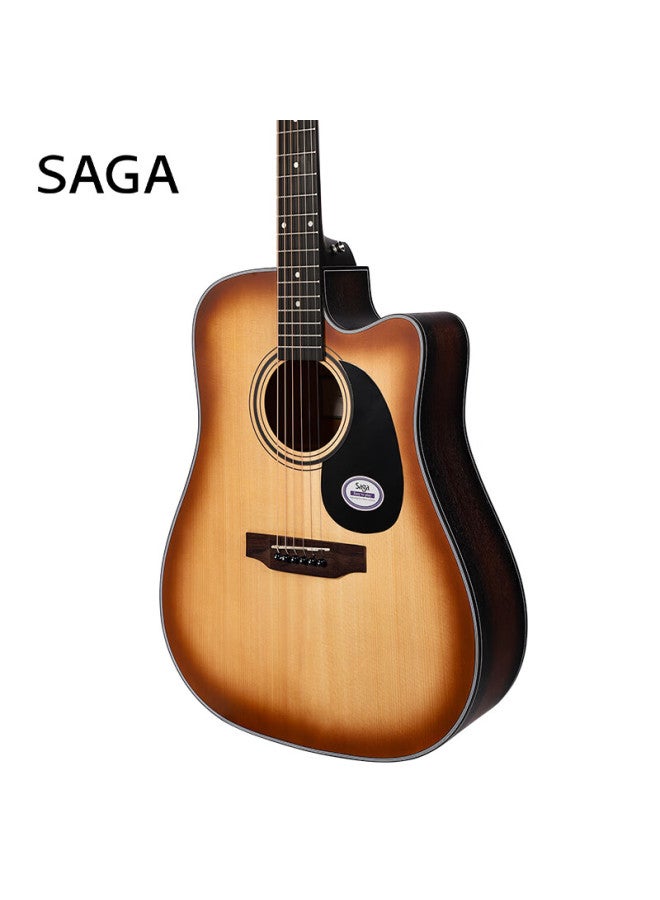 Saga Spruce Wood Sf600cw Desert Color Entry-level Acoustic Guitar, 41-inch Guitar, Recommended For Beginners, Gift Package Included, Teaching Material - Image 3