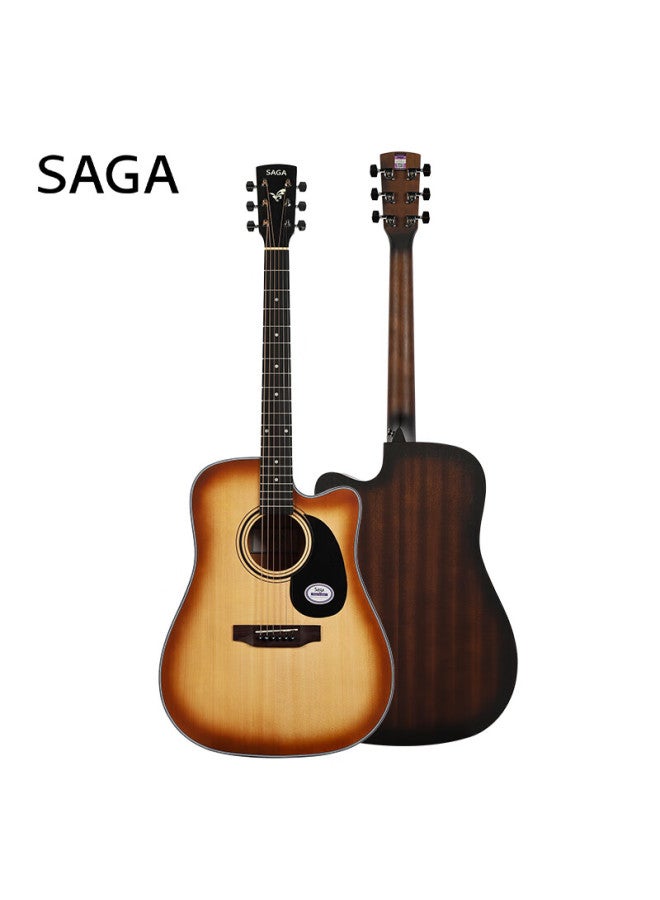 Saga Spruce Wood Sf600cw Desert Color Entry-level Acoustic Guitar, 41-inch Guitar, Recommended For Beginners, Gift Package Included, Teaching Material - Image 5
