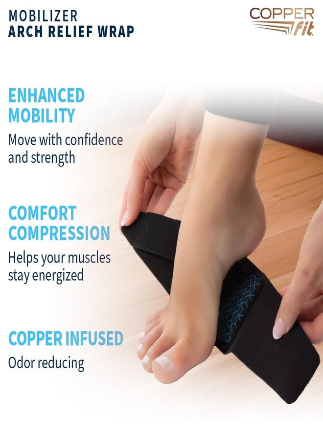 Copper Fit Men & Women Mobilizer Arch Flex Wrap – Adjustable Compression – Advanced Relief & Recovery – Foot Pain, Plantar Fasciitis, Heel Spurs, Swelling & Inflammation – One Size Fits Most - Image 3
