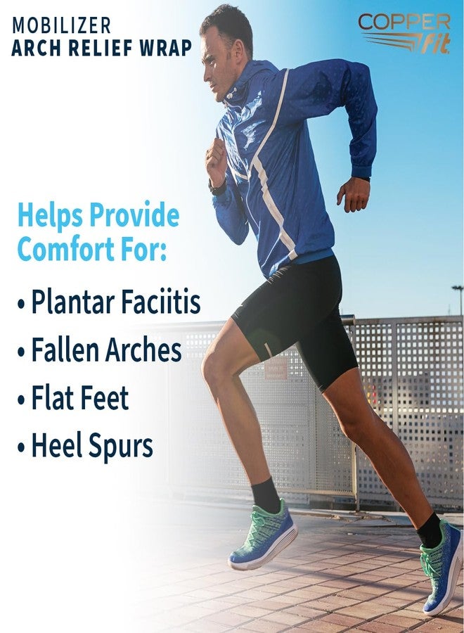 Copper Fit Men & Women Mobilizer Arch Flex Wrap – Adjustable Compression – Advanced Relief & Recovery – Foot Pain, Plantar Fasciitis, Heel Spurs, Swelling & Inflammation – One Size Fits Most - Image 5