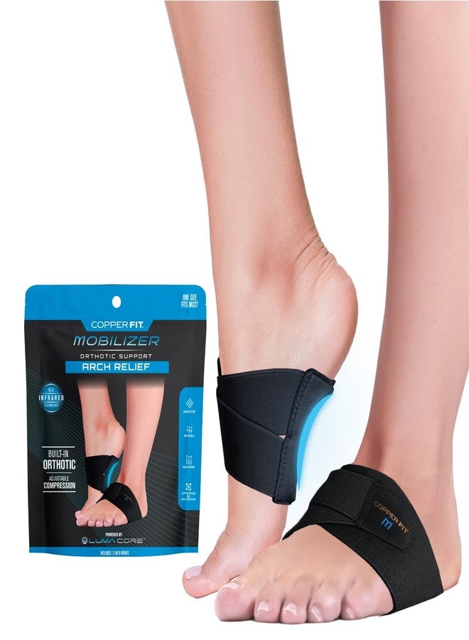 Copper Fit Men & Women Mobilizer Arch Flex Wrap – Adjustable Compression – Advanced Relief & Recovery – Foot Pain, Plantar Fasciitis, Heel Spurs, Swelling & Inflammation – One Size Fits Most - Image 1