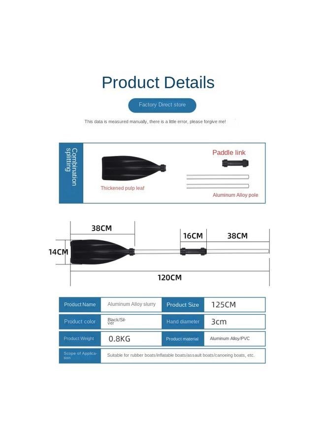 yongsheng Boat Oars Kayak Paddles Aluminum Alloy Boat Accessories Detachable Boat Paddle for Canoe River Pool Water Float Sports 1 - Image 1