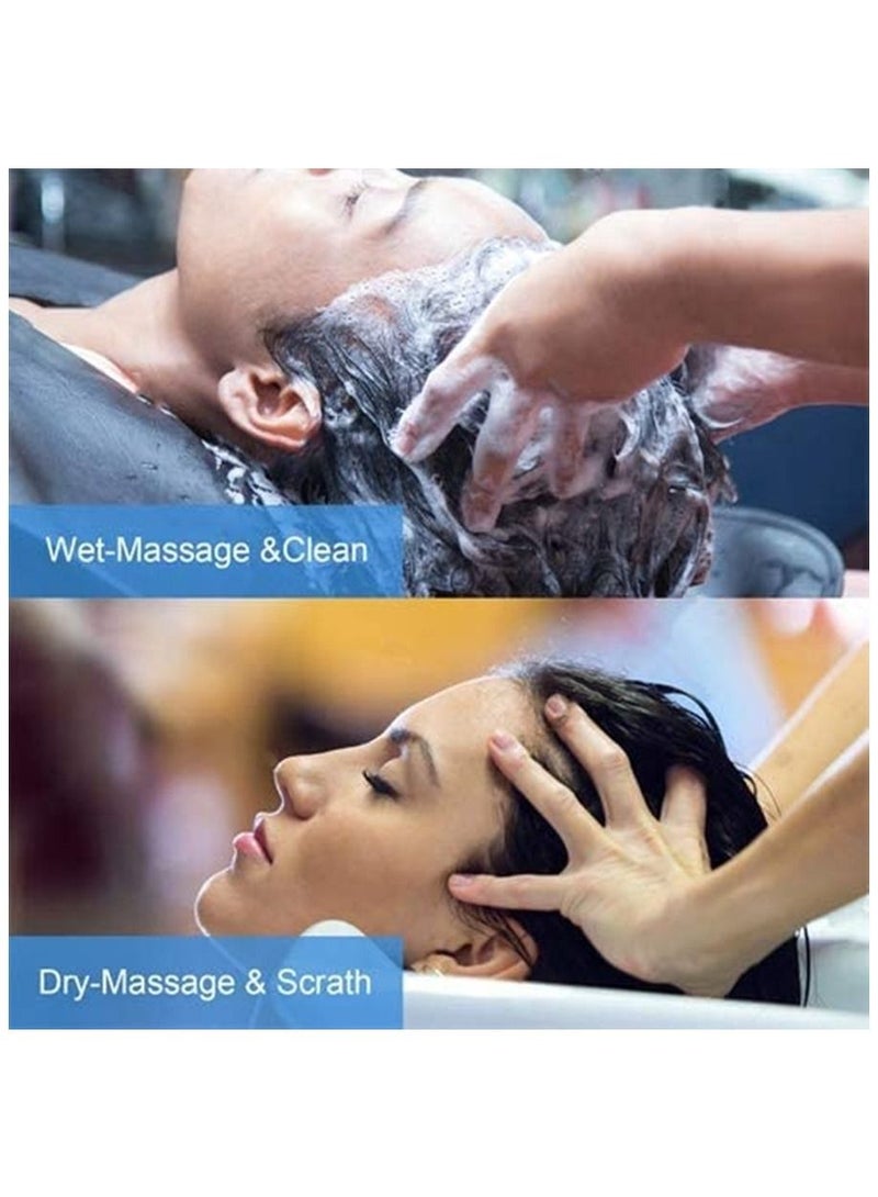 مدلك كهربائي لرأس فروة الرأس مع وضع الاهتزاز محمول باليد مع عجن أنسجة عميقة يحفز نمو الشعر ويطلق الإجهاد تدليك الجسم بالكامل للعضلات والكتف وآلام العجل - Image 4