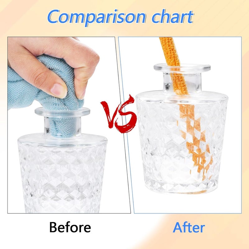 Psyqtsuary 12 Pcs Microfiber Detail Duster Sticks Fan Cleaning Brush Crevice Cleaning Tool AC Vent Cleaner Mini Split Cleaning Kit Fan Blade Cleaner Dusters for Cleaning Home Car Window Blind(Multicolors) - Image 4