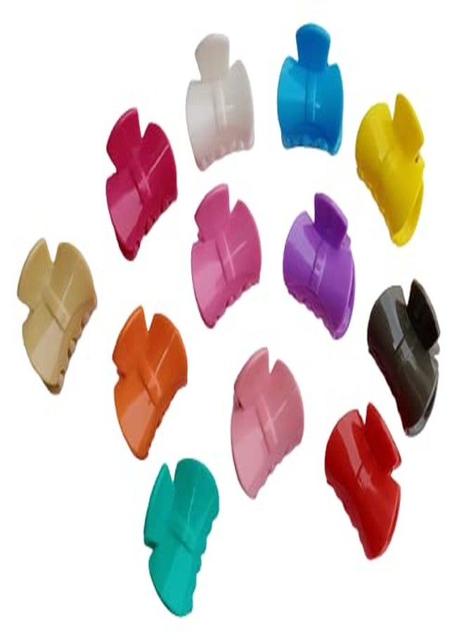 SBS Hair Clip Clutcher/Claw Clip For Women & Girls (Multi colour) pack of 12 piece - Image 5
