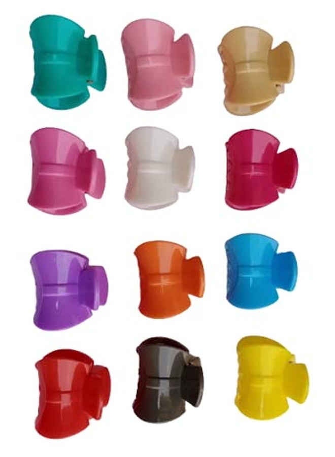 SBS Hair Clip Clutcher/Claw Clip For Women & Girls (Multi colour) pack of 12 piece - Image 3