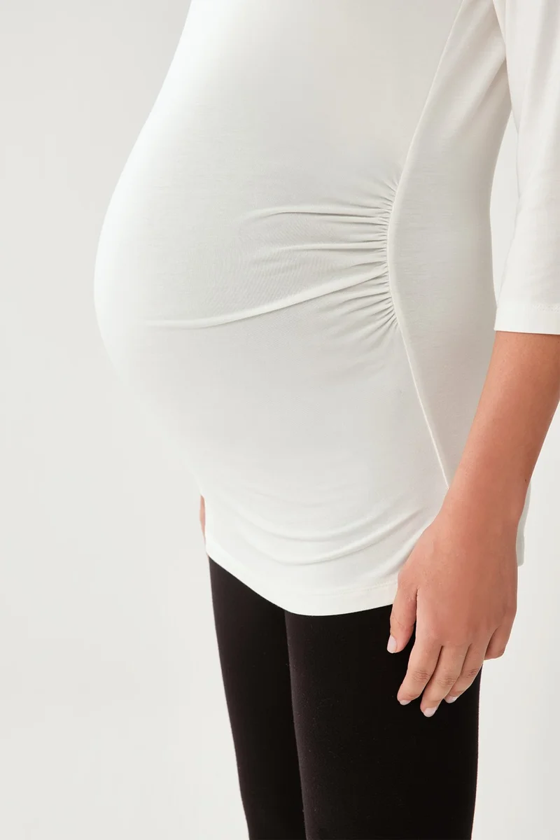 dagi Ecru Maternity T-Shirt