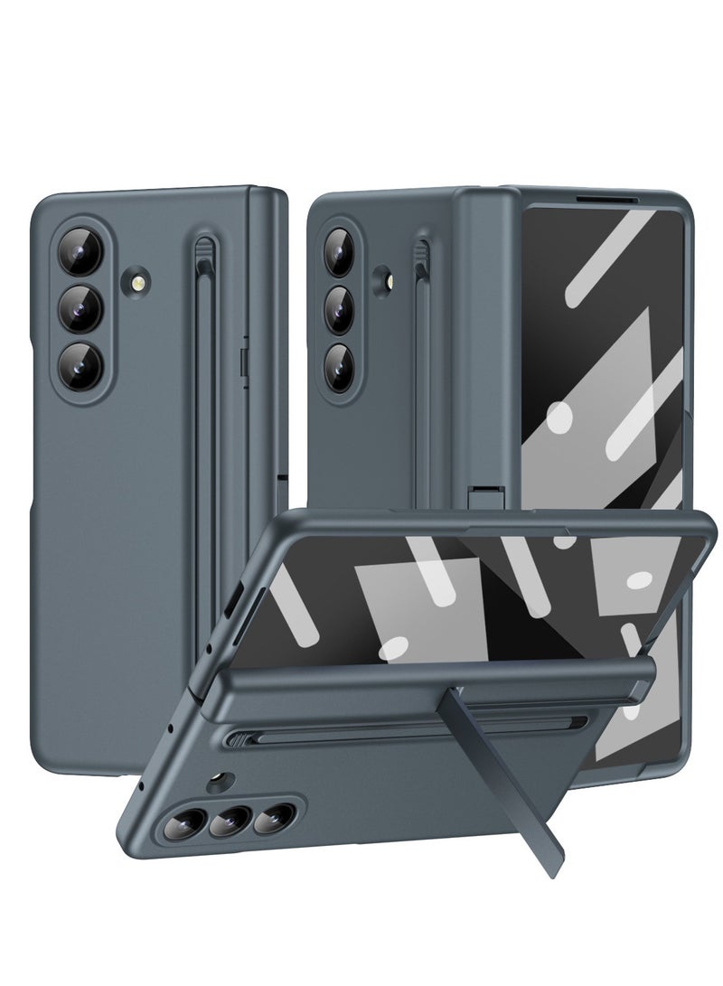 Samsung Galaxy Z Fold 7 Phone Case with Pen Holder and Pen, Hinge Protection, Built-in Screen Protector and Kickstand Protection, Shockproof and Anti-Fingerprint Phone Case - Image 2