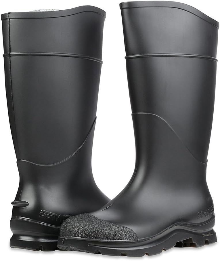 SERVUS Store Honeywell Safety Products Comfort Technology 14" PVC Soft Toe Men's Work Boots, Size-9, Black - Image 2