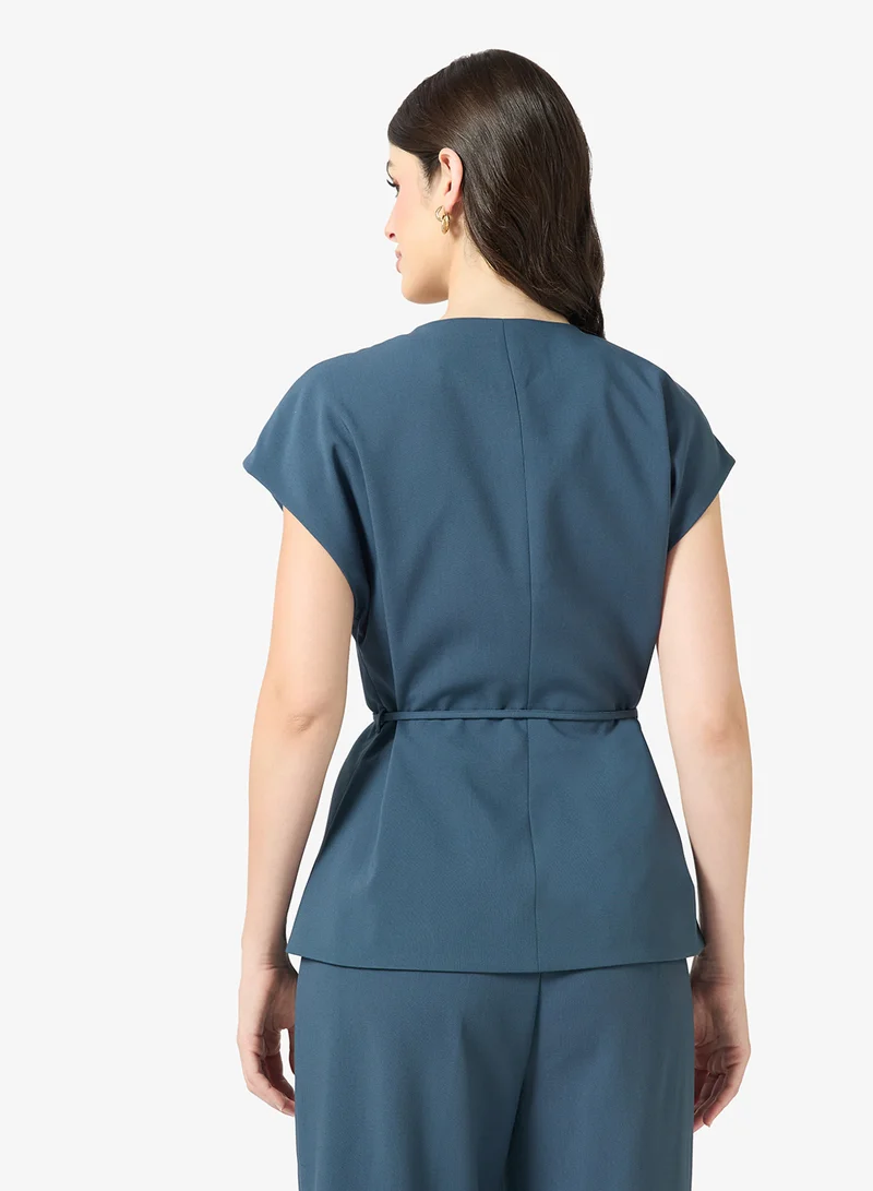 VERO MODA AWVANNAH V-NECK MIDI WAISTCOAT