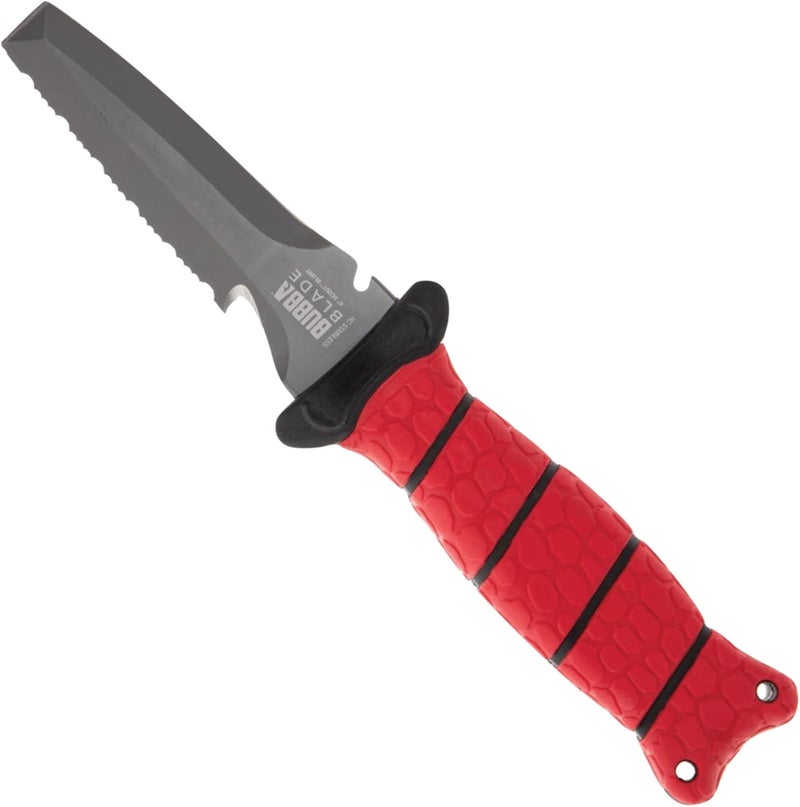 Bubba 4" Blunt Dive Knife with Non-Slip Grip Handle - Image 1