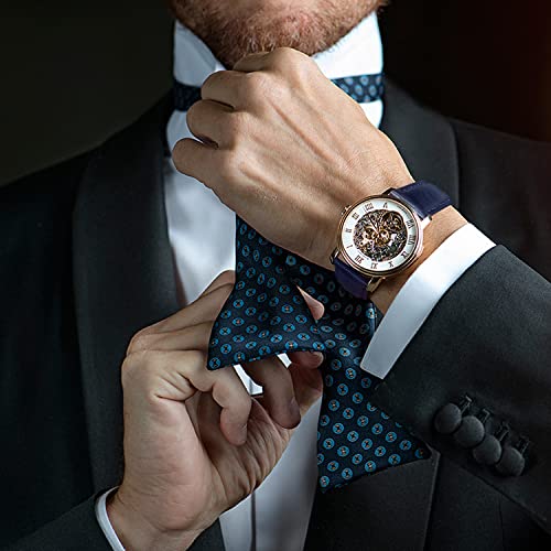 Fullmosa 22mm Treen Gradient Color Tanned Leather Watch Straps for Samsung Galaxy Watch 3 45mm, Quick Release Watch Band for Fossil Gen 6/One Plus(46mm)/Noise Colorfit - Royal Blue - Image 2