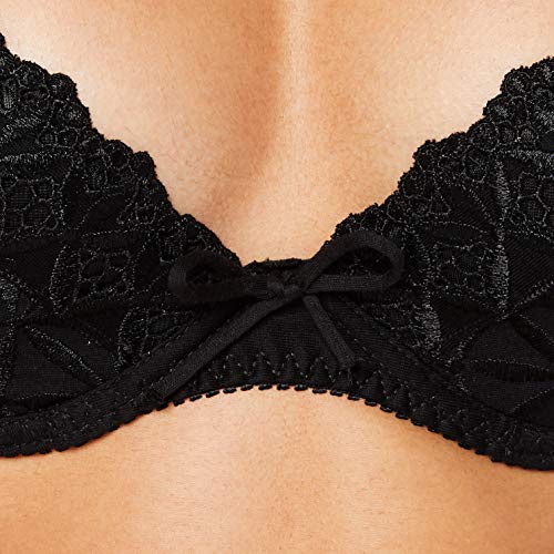AUBADE 5018-BL-32B - Aubade Paris Bahia Plunge Bra - Color: Black - Size: 32B - Image 2