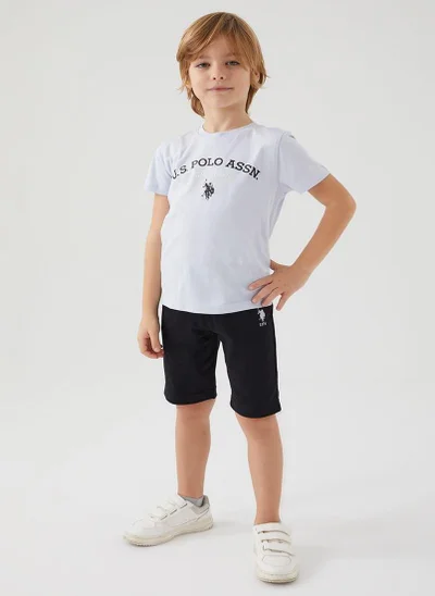 U.S. Polo Assn. U.S. Polo Assn. Boys Blue Bermuda Set