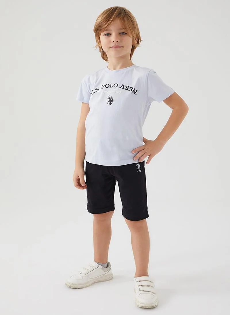U.S. Polo Assn. U.S. Polo Assn. Boys Blue Bermuda Set