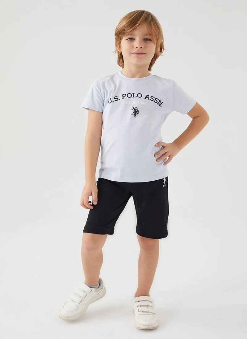 U.S. Polo Assn. U.S. Polo Assn. Boys Blue Bermuda Set