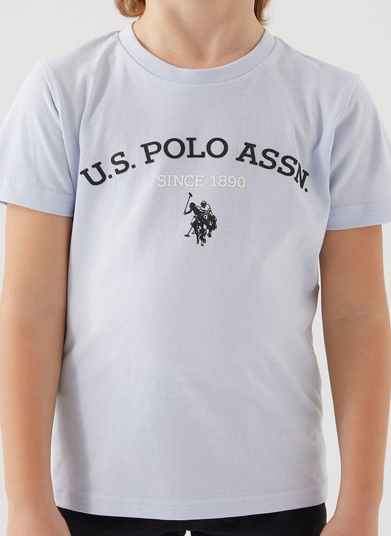 U.S. Polo Assn. U.S. Polo Assn. Boys Blue Bermuda Set - Image 4