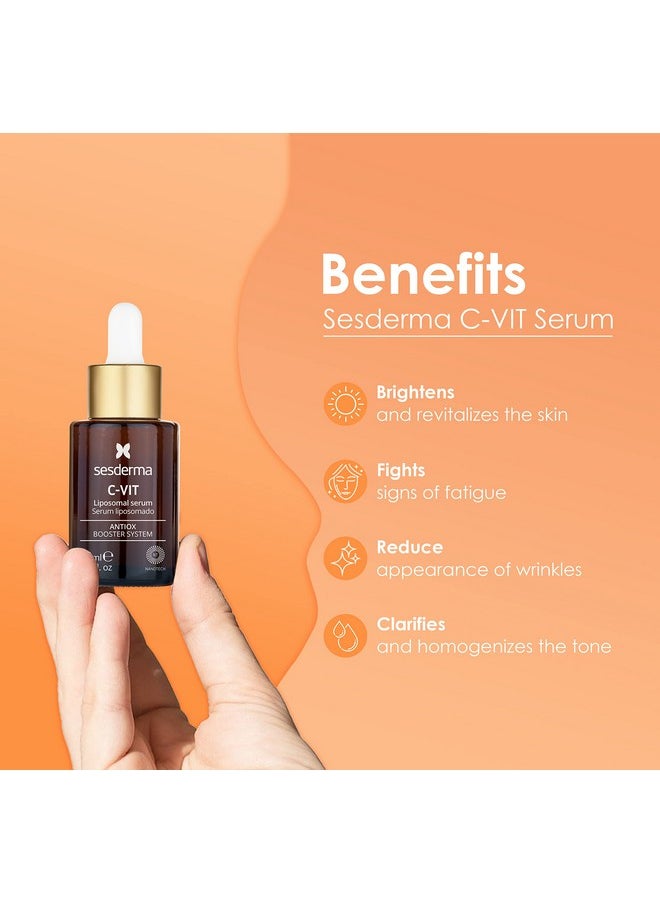 SeSDERMA - Esderma ; Cvit Liposomal Serum ; Hydrated And Radiant Skin ; Antioxidant Serum ; First Signs Of Ageing ; Pigmentation ; Vitamin C Serum For Face ; Professional Skincare 1 Fl Oz - Image 1