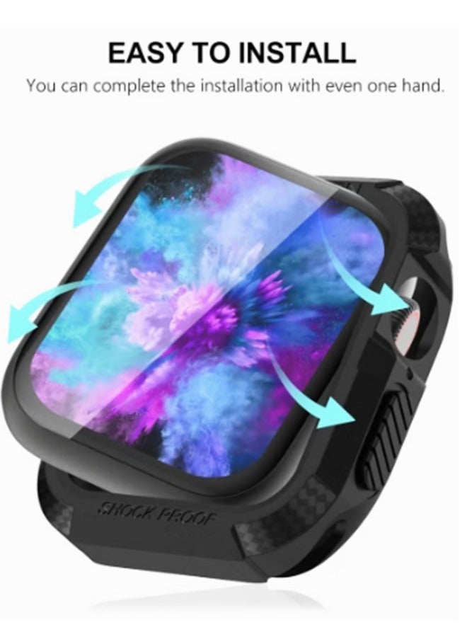 واقي شاشة 2 قطعة متوافق مع Apple Watch Ultra 49mm ، غطاء حماية مقاوم للصدمات من مادة TPU لساعة Apple Watch Ultra 49mm - Image 3