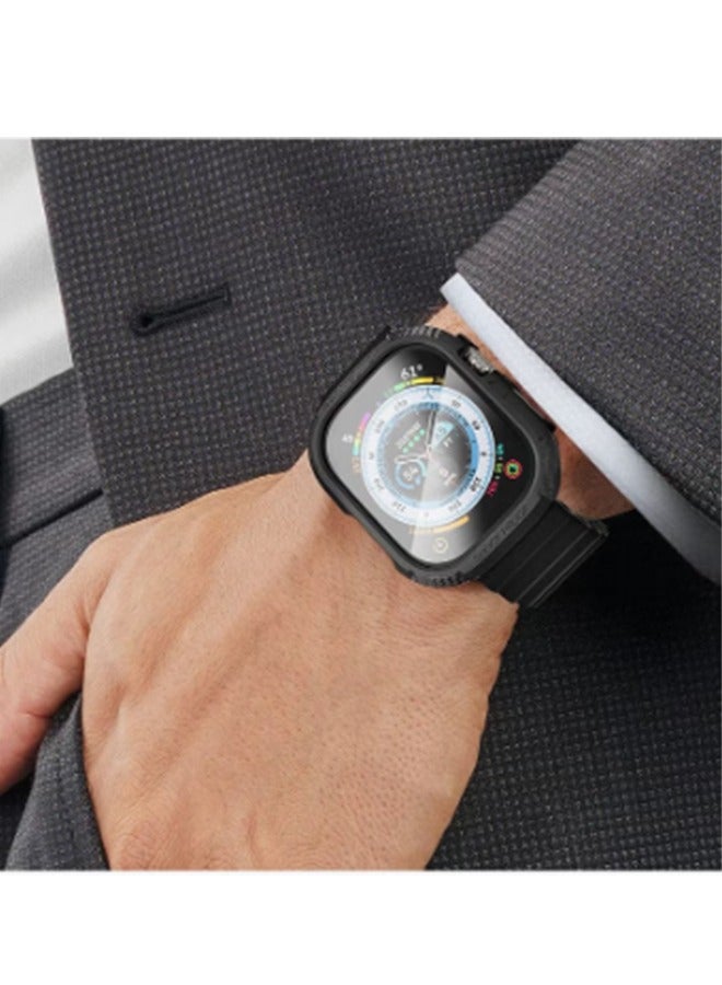 واقي شاشة 2 قطعة متوافق مع Apple Watch Ultra 49mm ، غطاء حماية مقاوم للصدمات من مادة TPU لساعة Apple Watch Ultra 49mm - Image 5