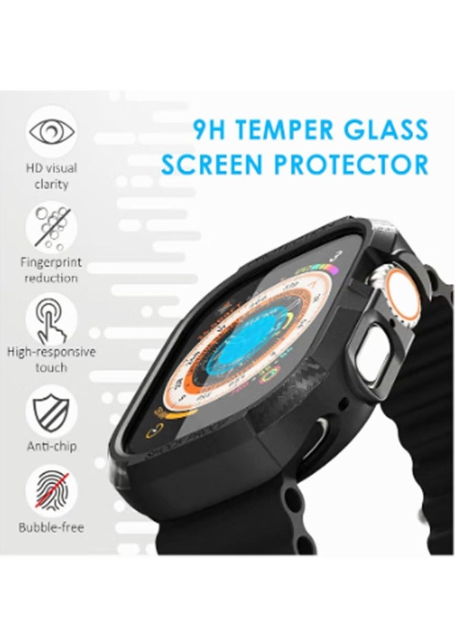 واقي شاشة 2 قطعة متوافق مع Apple Watch Ultra 49mm ، غطاء حماية مقاوم للصدمات من مادة TPU لساعة Apple Watch Ultra 49mm - Image 2