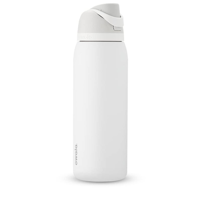 AACHEN Owala FreeSip Insulated Stainless Steel Water Bottle with Straw for Sports, Travel, and School BPA-Free Sports Water Bottle, 40 oz, Shy Marshmallow - Image 5