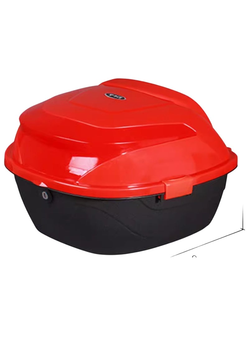 Motorcycle Rear Trunk Box, Large Waterproof Storage Bag with 2 Keys